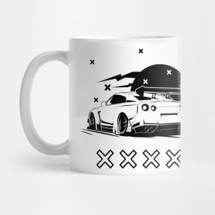 R35 gtr godzilla jdm vector art Mug